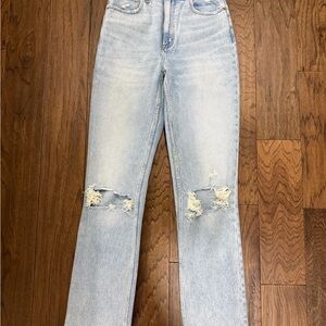 Abercrombie & Fitch Light Blue Straight Leg Jeans